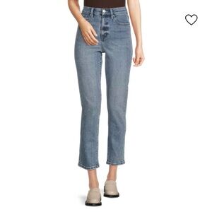 DKNY Embellished Cropped Straight Jeans